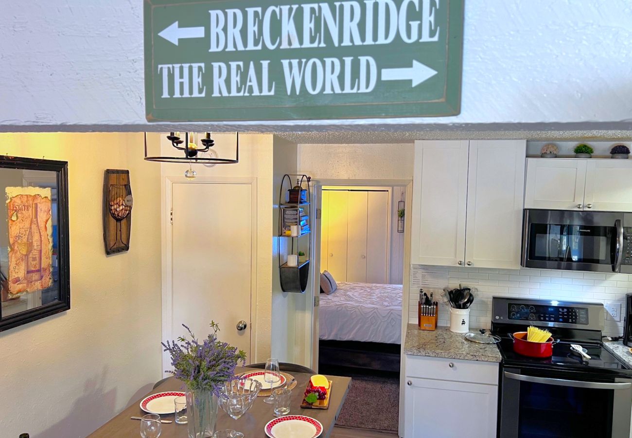 Townhouse in Breckenridge - Charming Condo Gas Log Burner, 2 miles to Ski Breck 