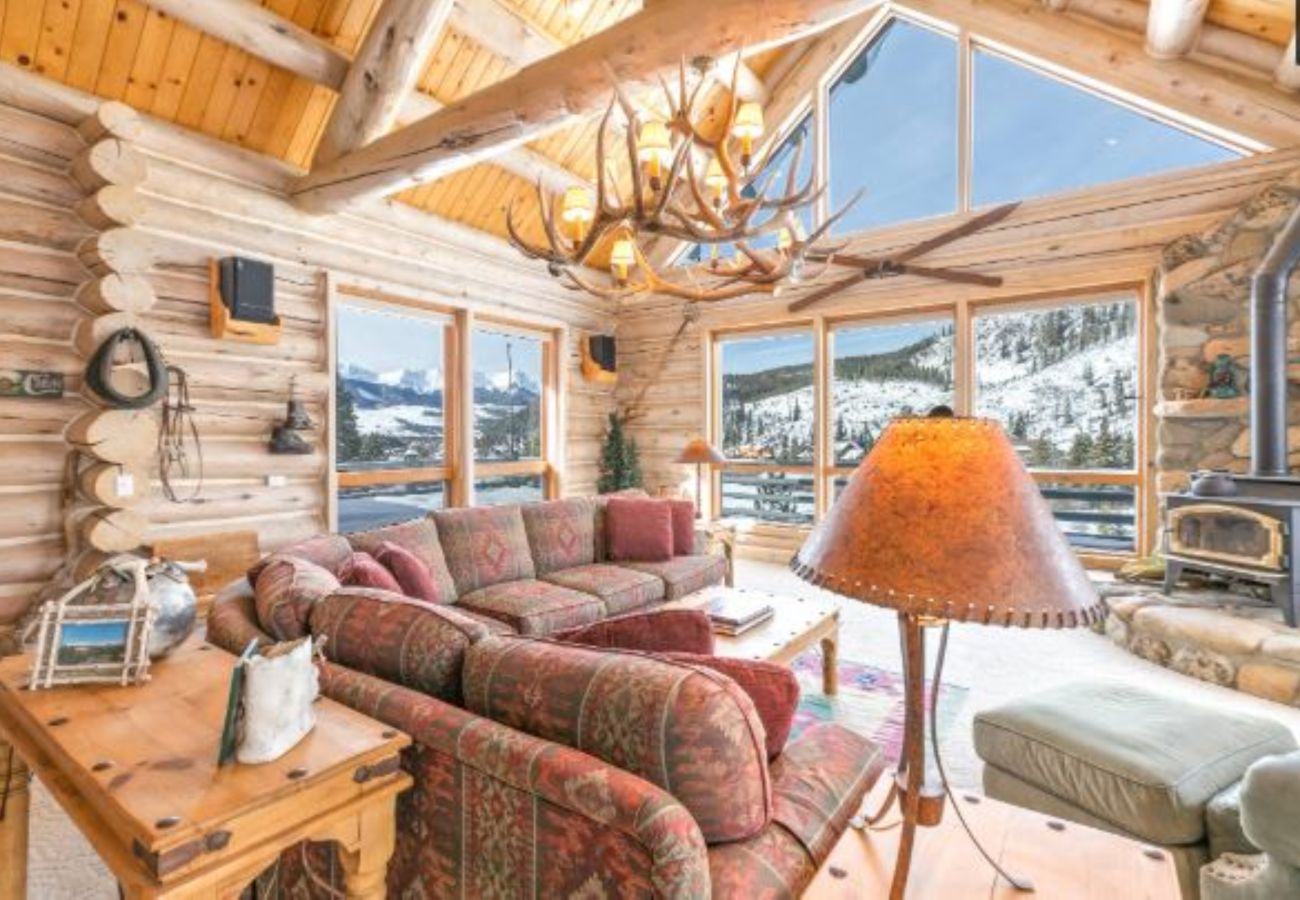 Cabin in Breckenridge - Log Home WOW Mtn. Views Log Stove 10 min. to Breck