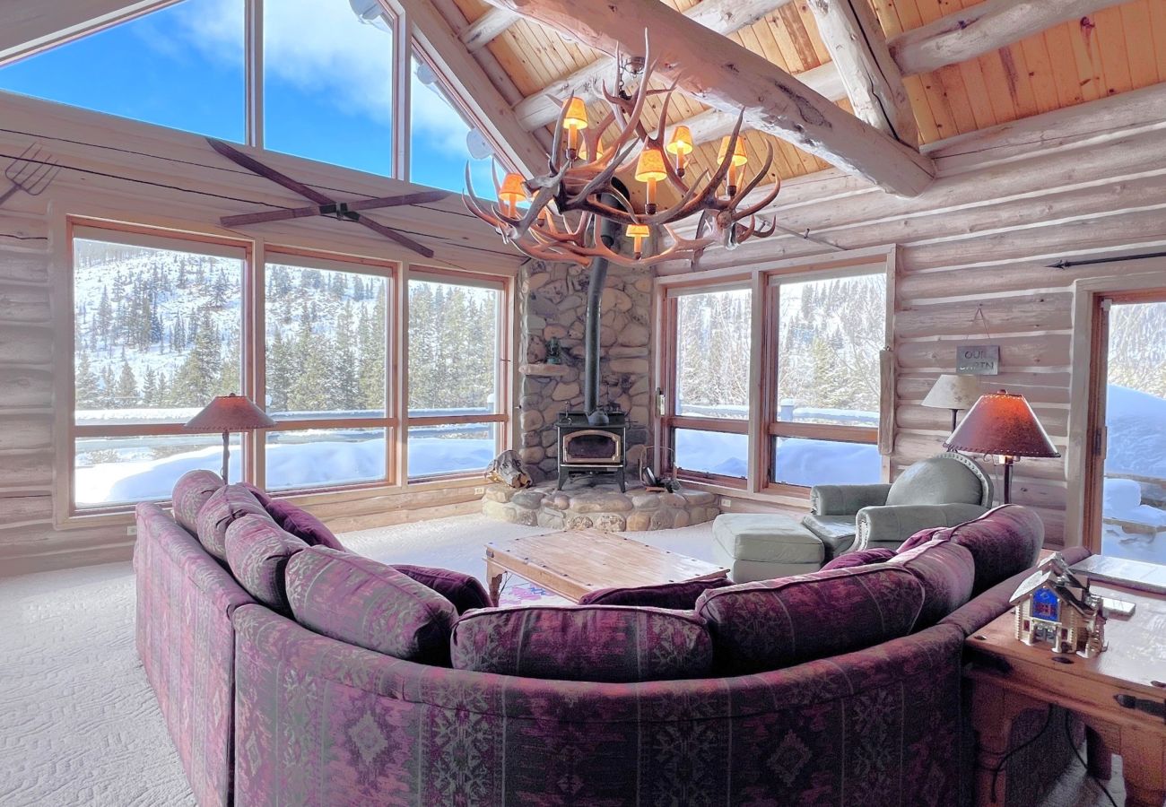 Cabin in Breckenridge - Log Home WOW Mtn. Views Log Stove 10 min. to Breck